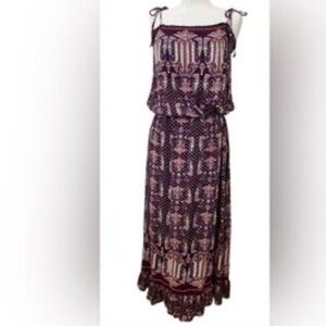 Xhilaration Purple Floral Maxi Dress